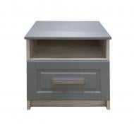 Тумба прикроватная Kartissa Кастелло 506x506x400 мм артвуд светлый/серый (К-ТКр-1)