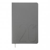 Щотижневик датований STEEL срібло Buromax A5 2024