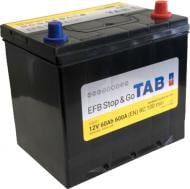 Акумулятор автомобільний TAB EFB Stop & Go 60Ah 600A 12V «+» праворуч (212860)