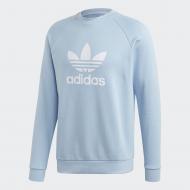 Свитшот Adidas TREFOIL CREW FM3782 р. S голубой