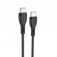 Кабель Borofone BX51 Triumph 60W charging data cable Type-C to Type-C 1 м чорний (BX51CCB)