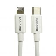 Кабель Mibrand MI-17 Flexible Charging Line Type-C for Lightning 5A 1 м білий (MIDC/17TLW)
