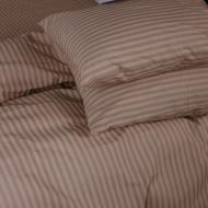 Наволочка Ranforce Elite 17-0610 Stripe Light Brown 40x40 см коричневий MirSon