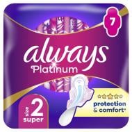 Прокладки гігієнічні Always Platinum Super (розмір 2) 7 шт.