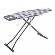 Гладильная доска Eurohome CLOUD 40x118 см моноблок с розеткой (полосы черно-серые)