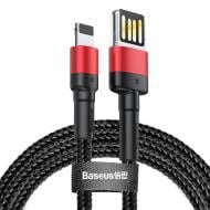 Кабель BASEUS Cable USB for Lightning Special Edition 2.4 A 1 м черный с красным (CALKLF-G91)