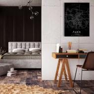 Постер Lviv Black Map New 75x100 см Brushme FNK0117203