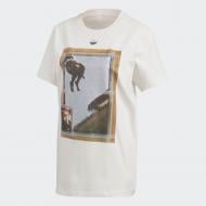 Футболка Adidas T SHIRT GRAPHIC FM4340 р.S бежевий
