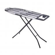Гладильная доска Eurohome FLAME 30*105 см основа металлизированная сетка (полосы черно-серые)