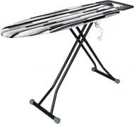 Гладильная доска Eurohome LIME 38x118 см моноблок с розеткой (полосы черно-серые)