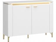 Комод Meble Wojcik Lazio 2D 1104x873x400 мм золотий/альпійський білий Комод Meble Wojcik Lazio 2D 1104x873x400 мм золотий/альпійський білий