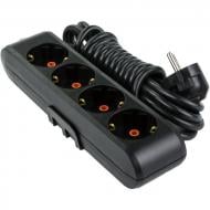 Удлинитель Viko с заземлением 4 гн. черный 3 м 90134403