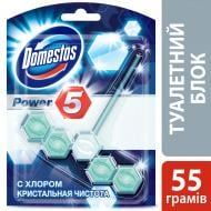 Туалетний блок Domestos Power 5 Кришталева чистота з хлором