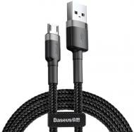 Кабель BASEUS Cafule Cable USB for Micro 2.4A 0,5 м чорний із сірим (CAMKLF-AG1)