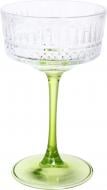 Бокал для шампанского Funny Plump цветная ножка зеленая стекло 290 мл 1 шт.