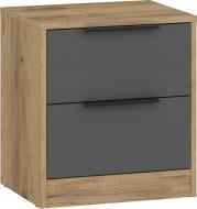 Тумба прикроватная Грейд 2 450x493x354 мм дуб крафт золотой/графит серый (ЖМ Флай)
