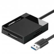 Кардридер UGREEN USB 3.0 SD/TF/CF/MS 4 в 1 кабель 0,5 м CR125