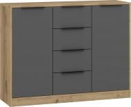 Комод Грейд 1 1168x894x354 мм дуб крафт золотой/графит серый ЖМ Флай