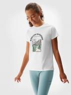 Футболка 4F TSHIRT F0823 4FJAW23TTSHF0823-10S р.140 білий Футболка 4F TSHIRT F0823 4FJAW23TTSHF0823-10S р.140 білий