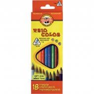 Карандаши цветные Triocolor 18 шт. 3133 Koh-i-Noor