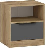 Тумба приліжкова Грейд 1 450x493x354 мм дуб крафт золотий/графіт сірий (ЖМ Флай) Тумба приліжкова Грейд 1 450x493x354 мм дуб крафт золотий/графіт сірий (ЖМ Флай)