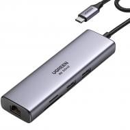 Док-станция UGREEN USB 3.1 Type-C to HDMI 4K60Hz/USB 3.0x2/RJ45/SD/TF/PD 100W CM512