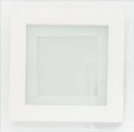 Светильник точечный Eurolamp 4000 К белый матовый LED-PLS-6/4(скло)