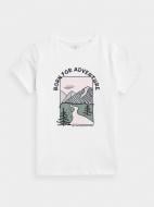 Футболка 4F TSHIRT F0823 4FJAW23TTSHF0823-10S р.164 белый