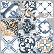 Плитка Golden Tile Beton Art Patchwork grey BA2560 60x60 см