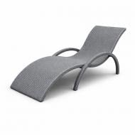 Шезлонг Matori ротанговый "Ванкувер" 70x190 см серый Шезлонг Matori ротанговый "Ванкувер" 70x190 см серый