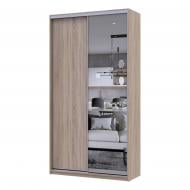 Шкаф-купе Сити Лайт Doros ДСПзеркало 1,2 м 1200x450x2250 мм дуб сонома двери ДСП/зеркало