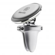 Тримач для телефона Magnetic Air Vent Car Mount With Cable Clip 161050012 BASEUS (SUGX-A0S) срібло