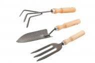 Набор садового инструмента MasterTool Garden WOOD 3 шт. (14-6099)