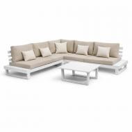 Комплект металлической мебели Matori лофт "Вирджиния" лаунж белый Комплект металлической мебели Matori лофт "Вирджиния" лаунж белый