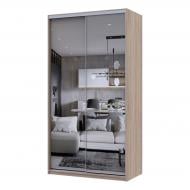 Шкаф-купе Сити Лайт Doros зеркалоДСП 1,2 м 1200x600x2250 мм дуб сонома двери зеркало