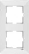 Рамка двойная Viko Meridian 85x130 мм вертикальная белый 90979022-WH