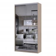 Шкаф-купе Сити Лайт Doros ДСПзеркало 1,2 м 1200x450x2250 мм дуб сонома двери зеркало