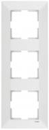 Рамка трехместная Viko Meridian 85x225 мм вертикальная белый 90979023-WH