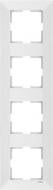 Рамка четырехместная Viko Meridian 85x320 мм вертикальная белый 90979024-WH