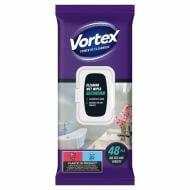 Вологі серветки Vortex для ванної кімнати 48 шт./уп. білі