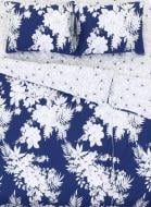 Комплект постільної білизни Momentary сімейний синій із білим La Nuit