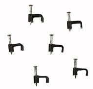 Клипса для плоского кабеля LXL 9 мм 50 шт. черный Клипса для плоского кабеля LXL 9 мм 50 шт. черный