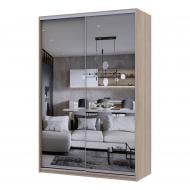 Шкаф-купе Сити Лайт Doros зеркалоДСП 1,5 м 1500x600x2250 мм дуб сонома двери зеркало