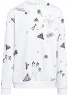 Джемпер Adidas Brand Love Allover Print IA1575 р.164 белый