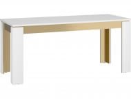 Стол обеденный Meble Wojcik Lazio 1600(2000)x900x756мм альпийский белый/альпийский белый