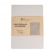 Простынь на резинке Моно 160x200 см бежевый Простынь на резинке Моно 160x200 см бежевый