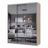 Шкаф-купе Сити Лайт Doros ДСПзеркало 1,8 м 1800x600x2250 мм дуб сонома двери зеркало