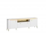 Тумба под ТВ Meble Wojcik Lazio 2D1S 2003x700x400 мм золотистый/альпийский белый