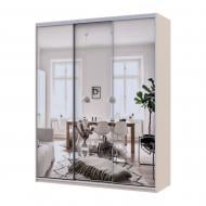 Шкаф-купе Сити Лайт Doros ДСПзеркало 1,8 м 1800x600x2250 мм кашемир двери / зеркало
