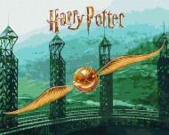 Картина по номерам Harry Potter: Золотой снитч с красками металлик extra ©Warner Bros. 40х50 см Ideyka